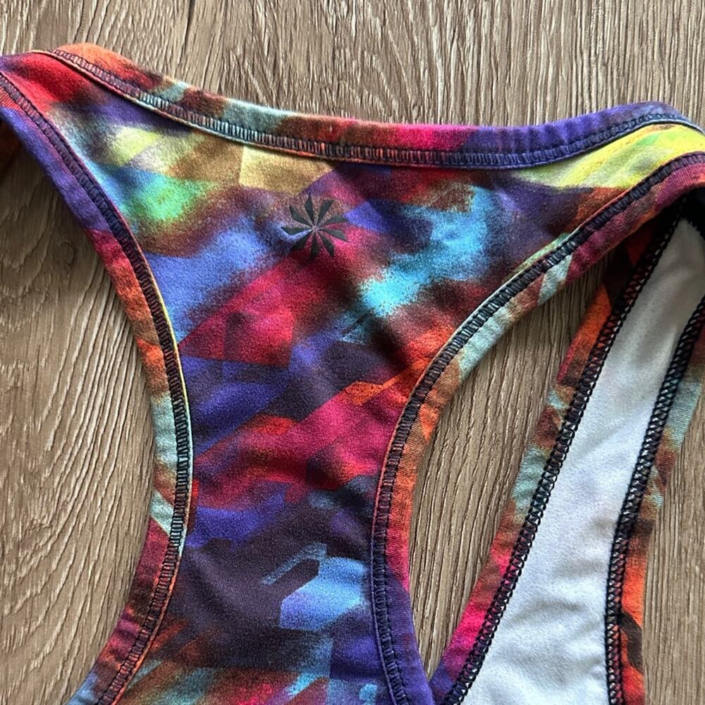 Athleta Chi Tank Top Colorburst Size Medium Activewear Fitness Top - Picture 3 of 4